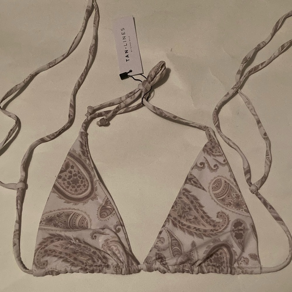 Shop Tan Lines by Sivan Ayla paisley bikini Top NWT